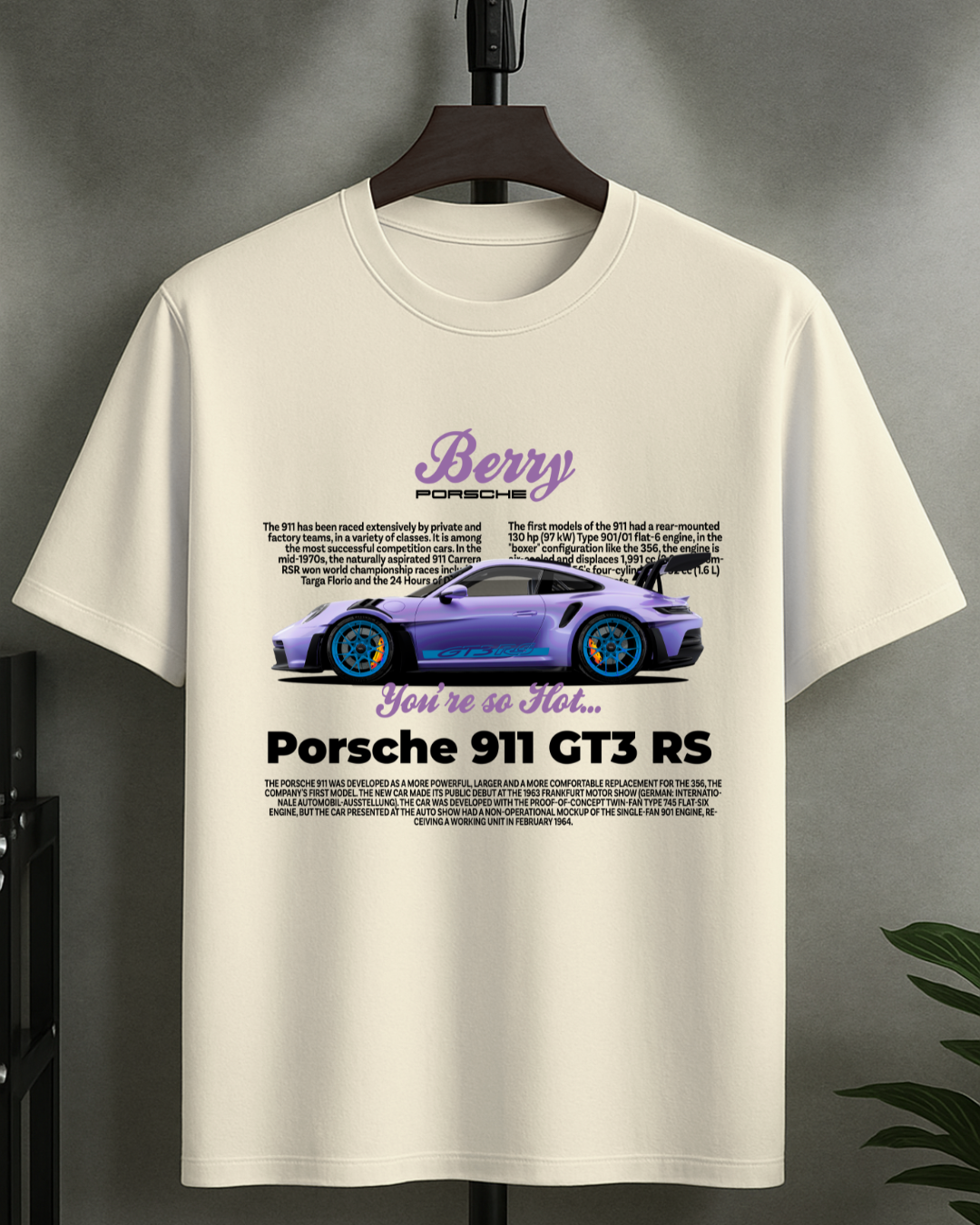 T-Shirt 911 RS Berry Oversized