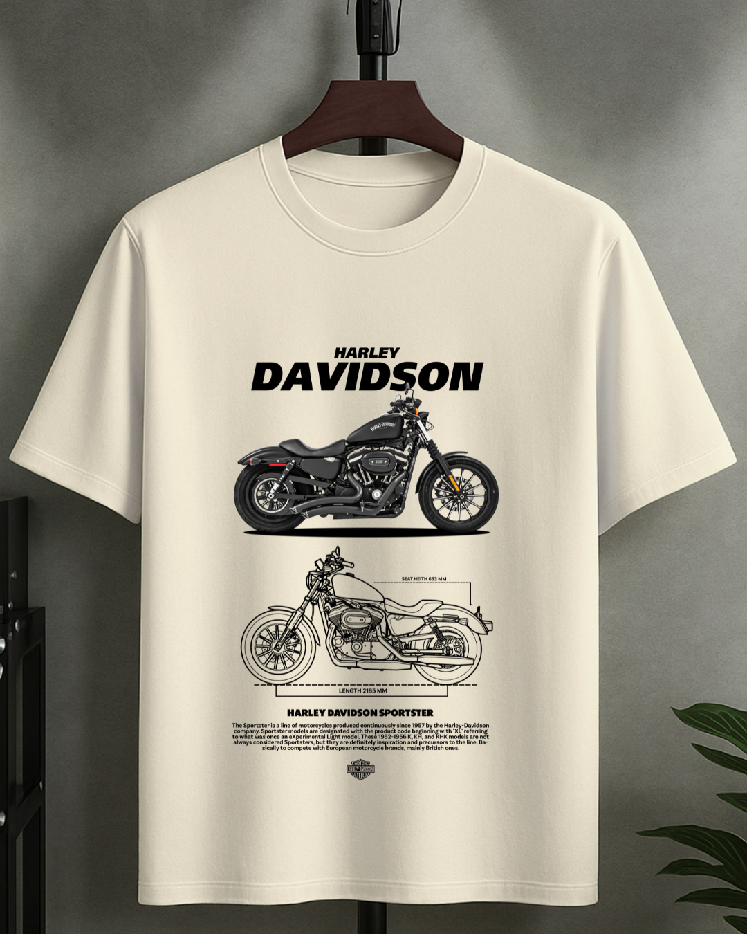 T-Shirt Harley Sportster Oversized