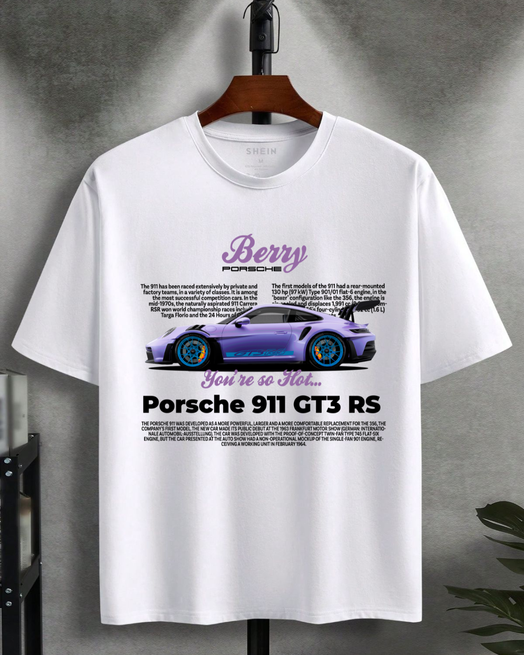 T-Shirt 911 RS Berry Oversized