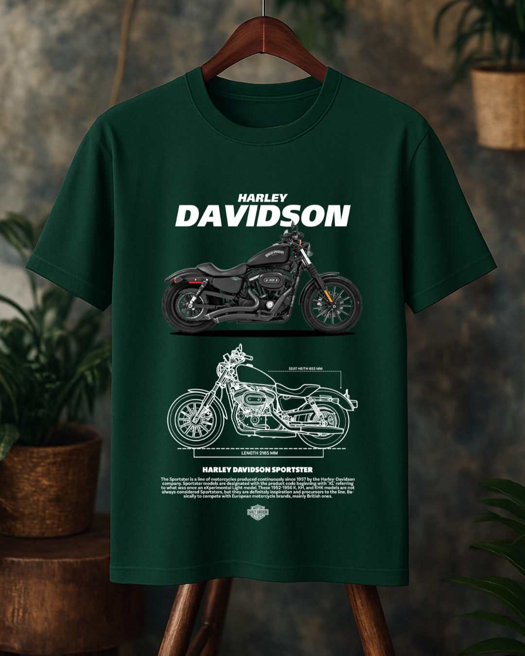 T-Shirt Harley Sportster Oversized