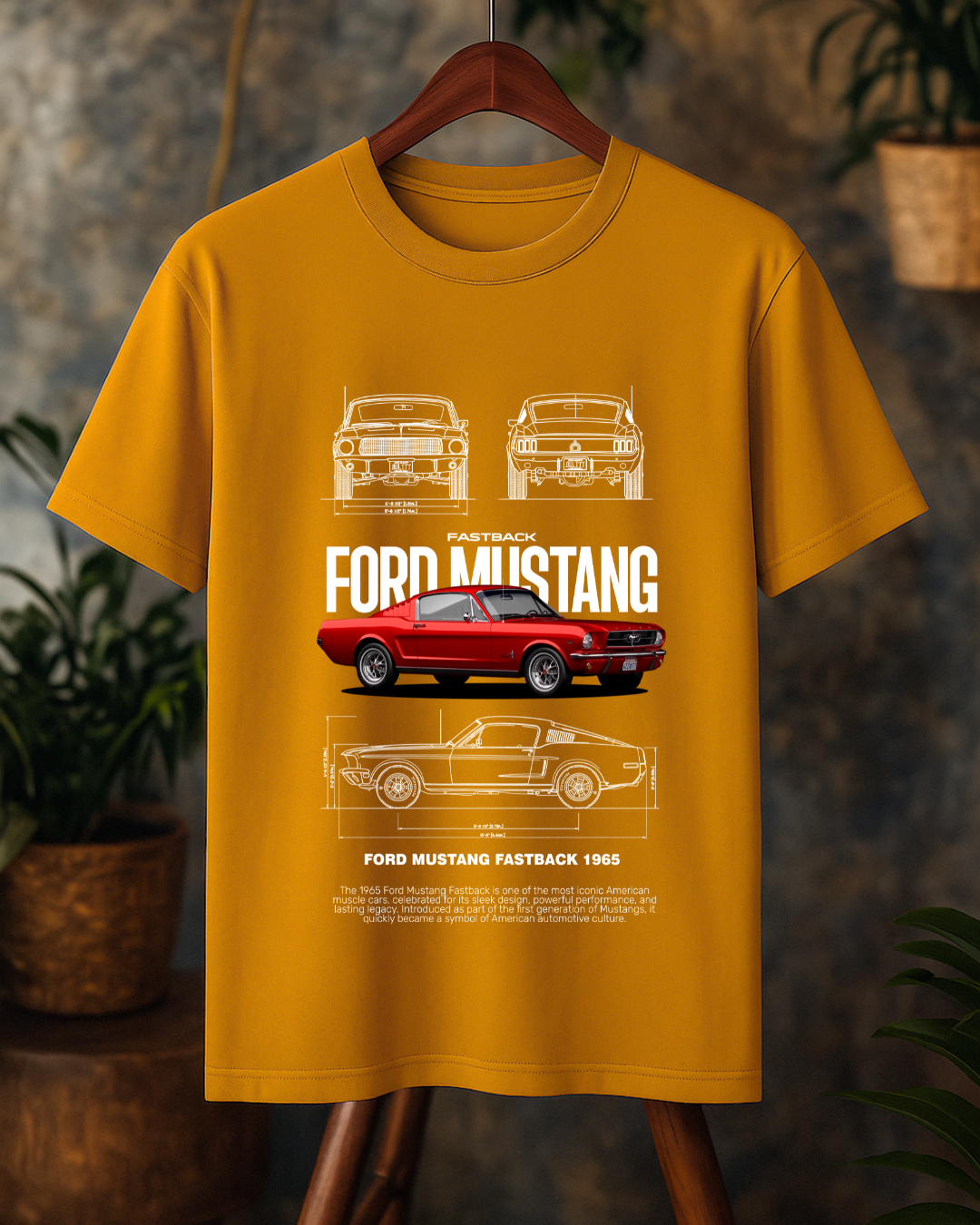 T-Shirt 1965 Mustang Oversized