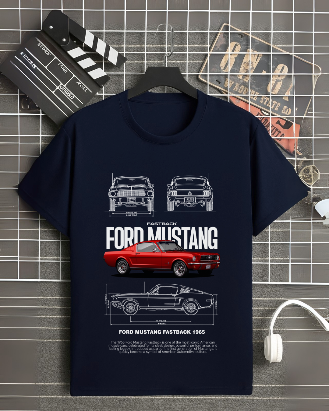 T-Shirt 1965 Mustang Oversized