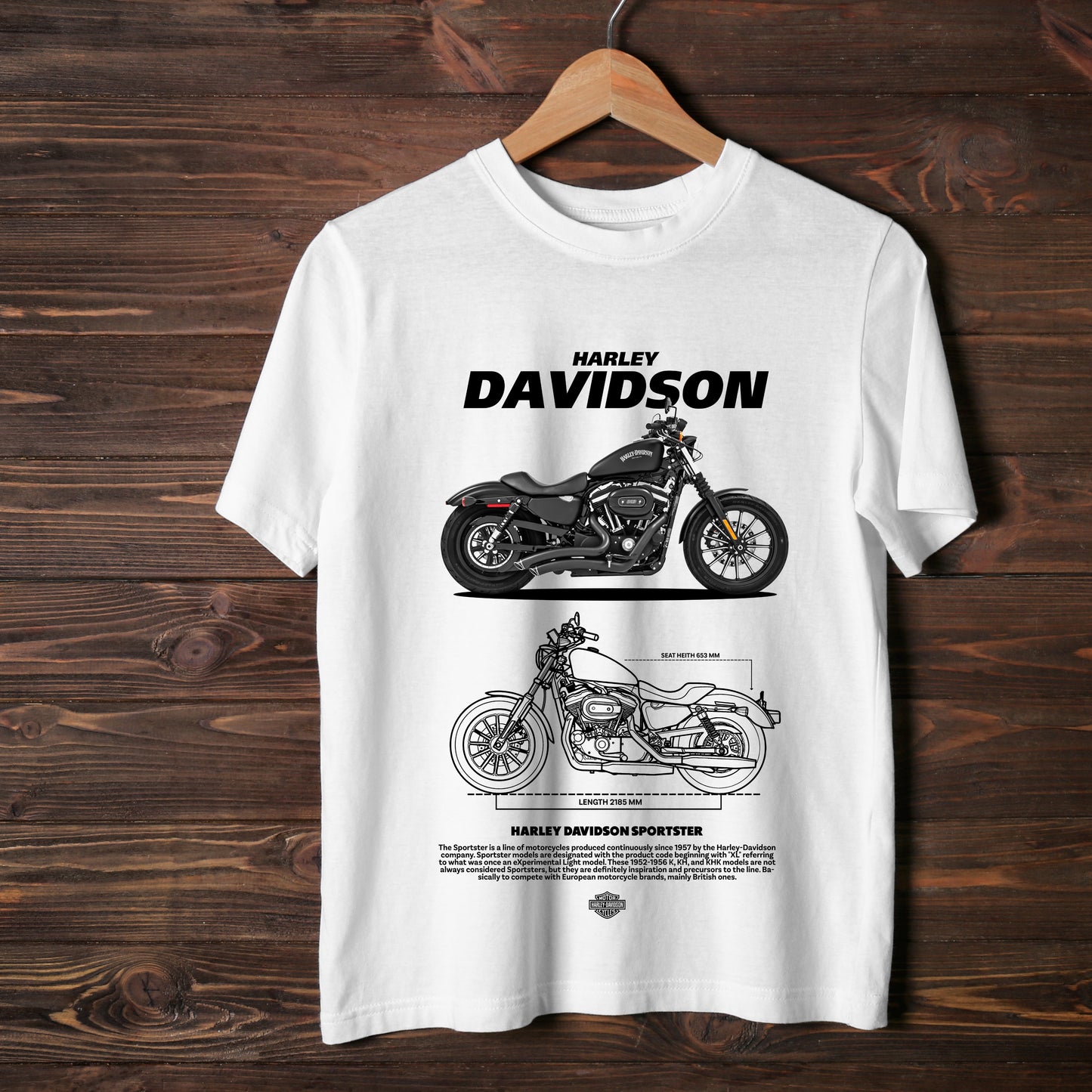 T-Shirt Harley Sportster Oversized