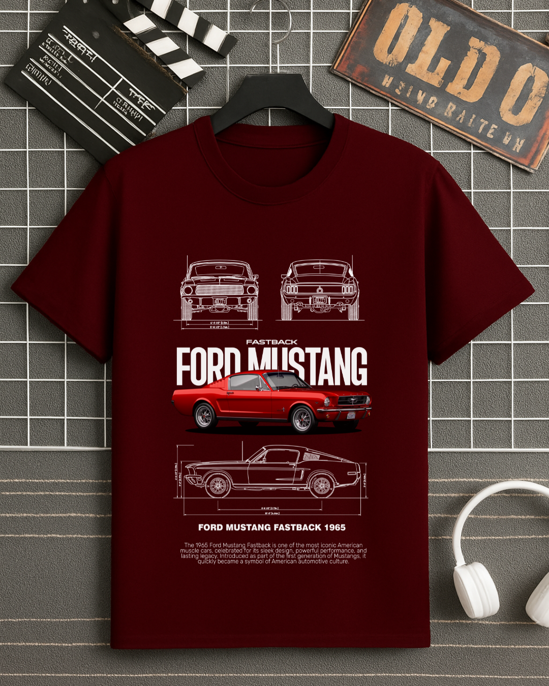 T-Shirt 1965 Mustang Oversized