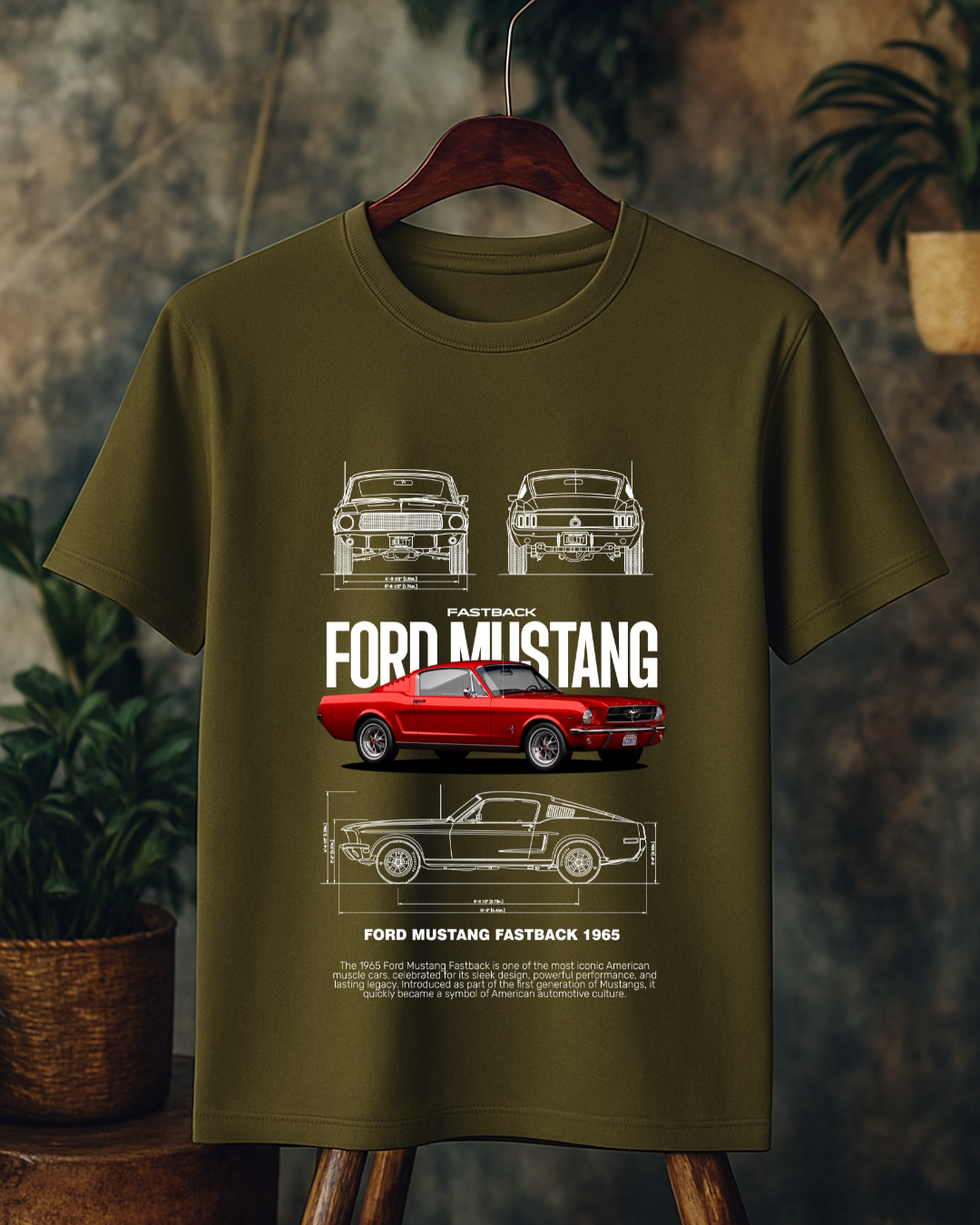 T-Shirt 1965 Mustang Oversized