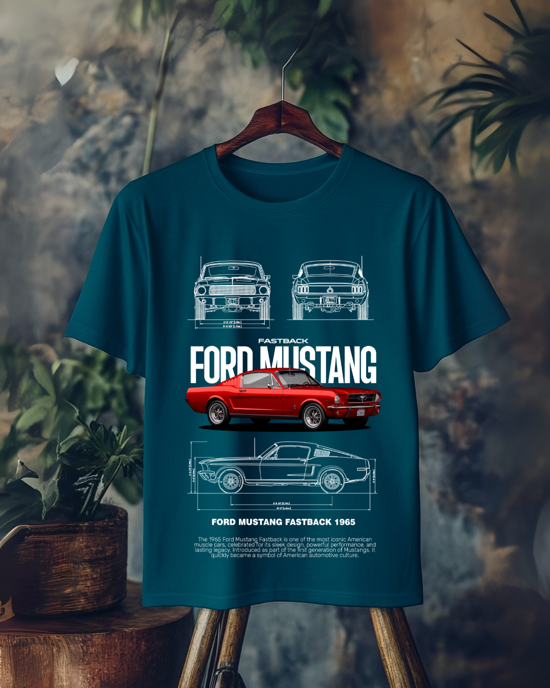 T-Shirt 1965 Mustang Oversized