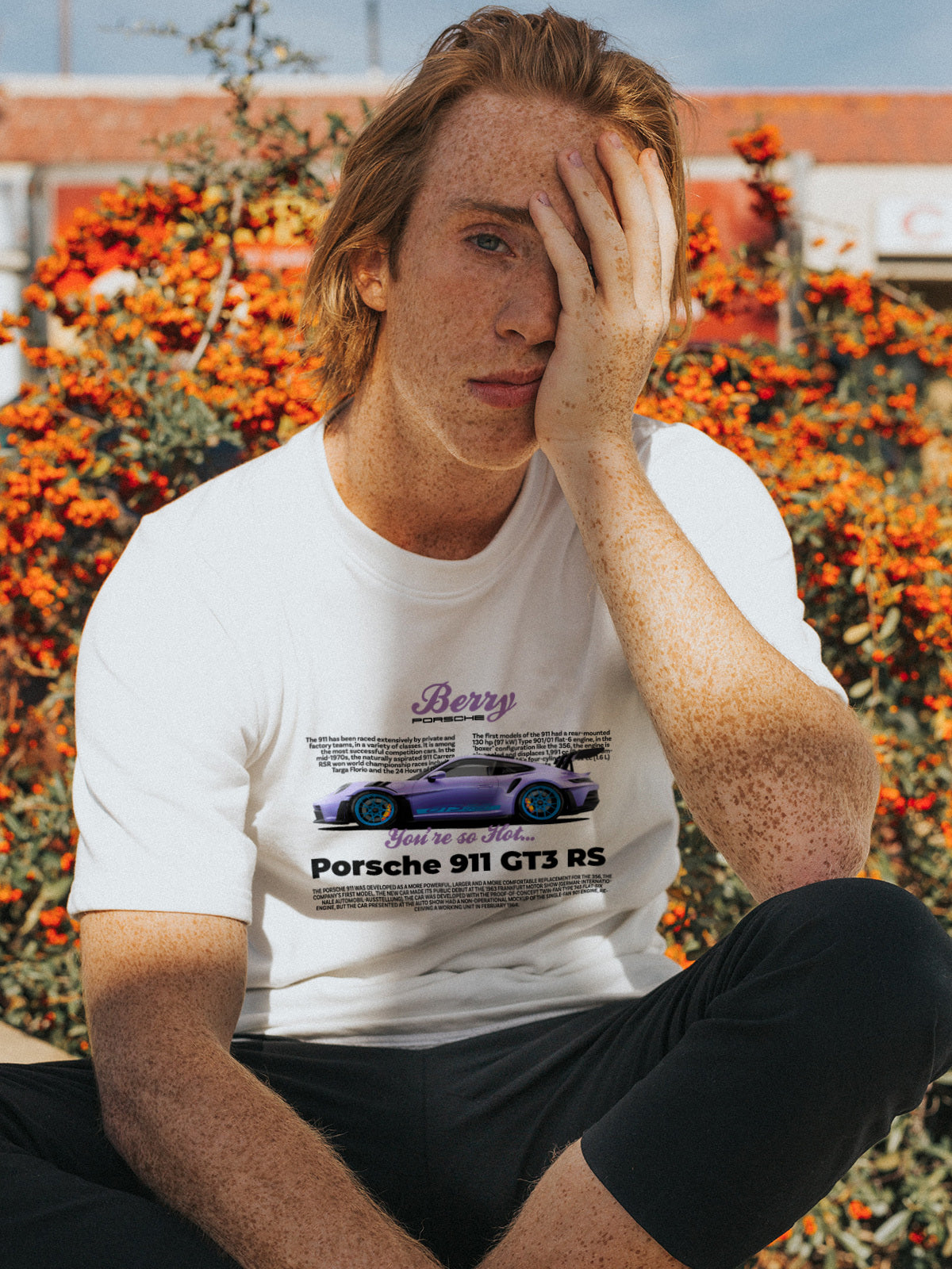 T-Shirt 911 RS Berry Oversized
