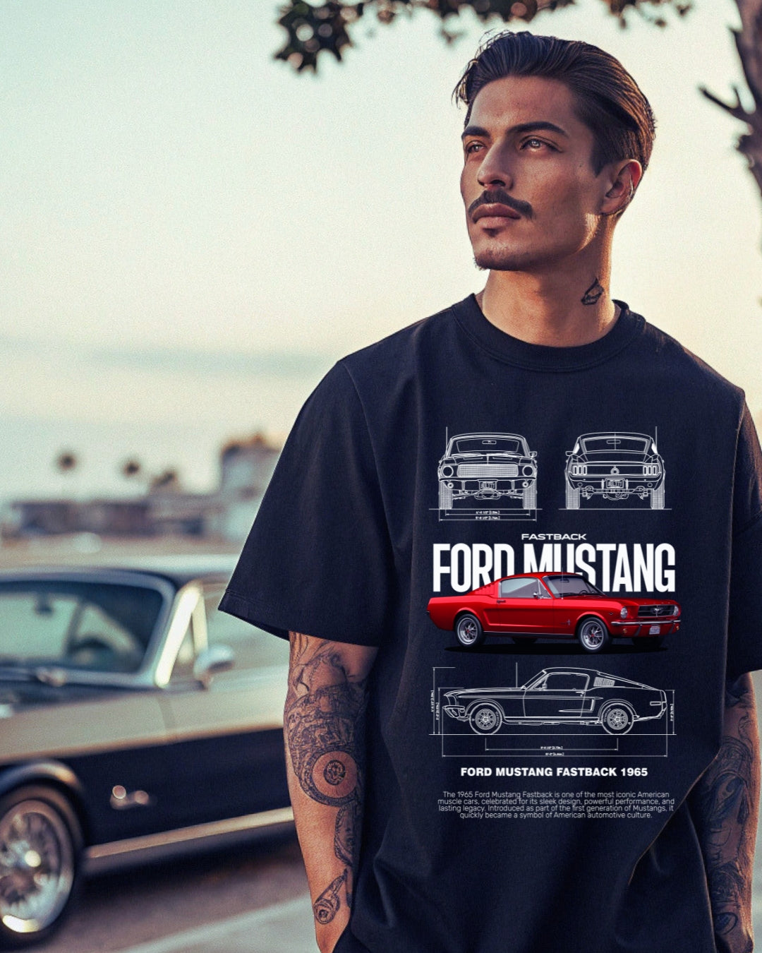 T-Shirt 1965 Mustang Oversized