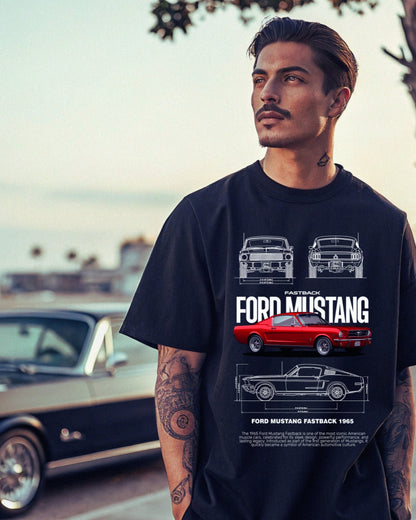 T-Shirt 1965 Mustang Oversized