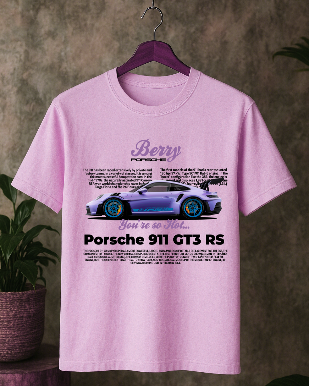 T-Shirt 911 RS Berry Oversized