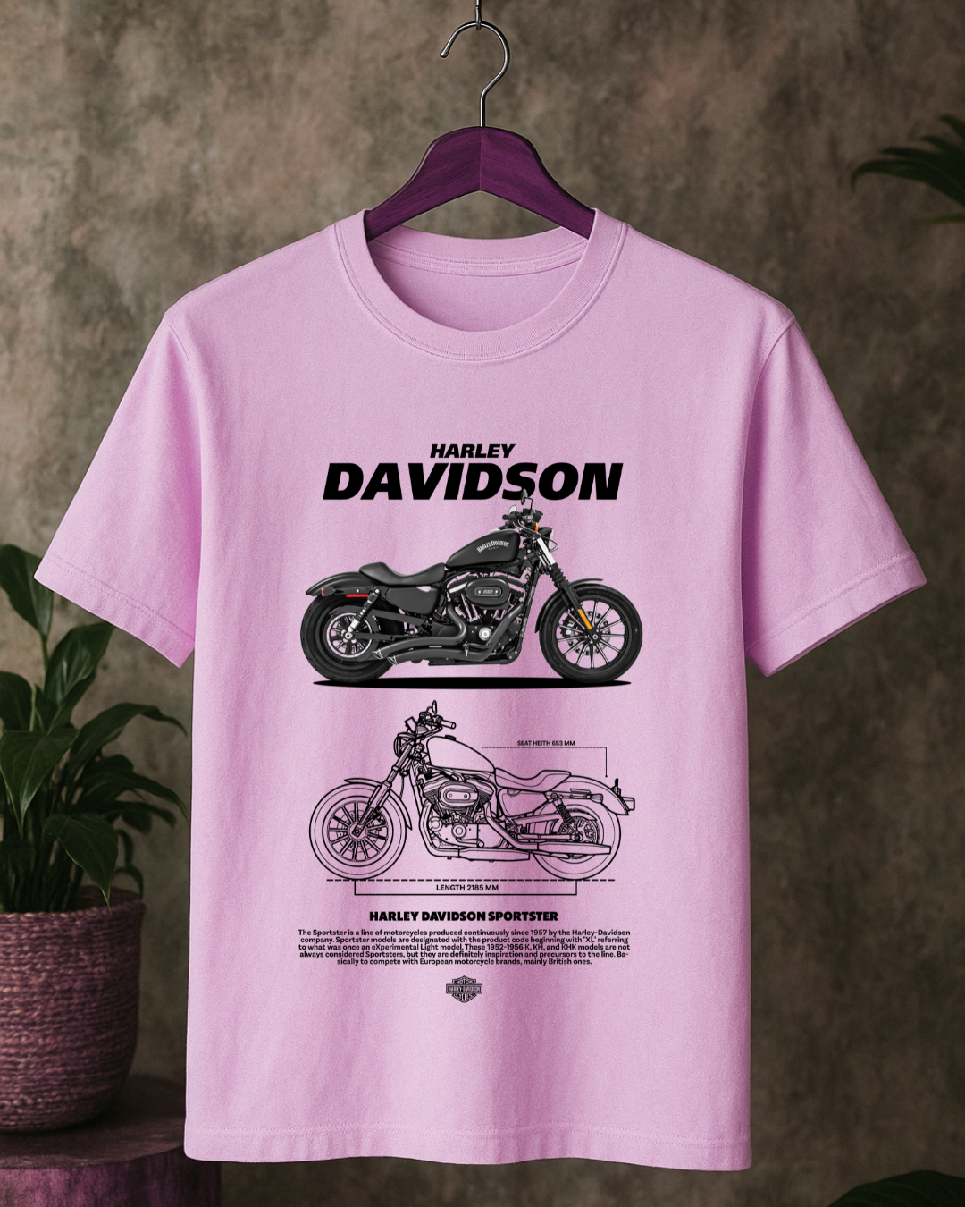 T-Shirt Harley Sportster Oversized