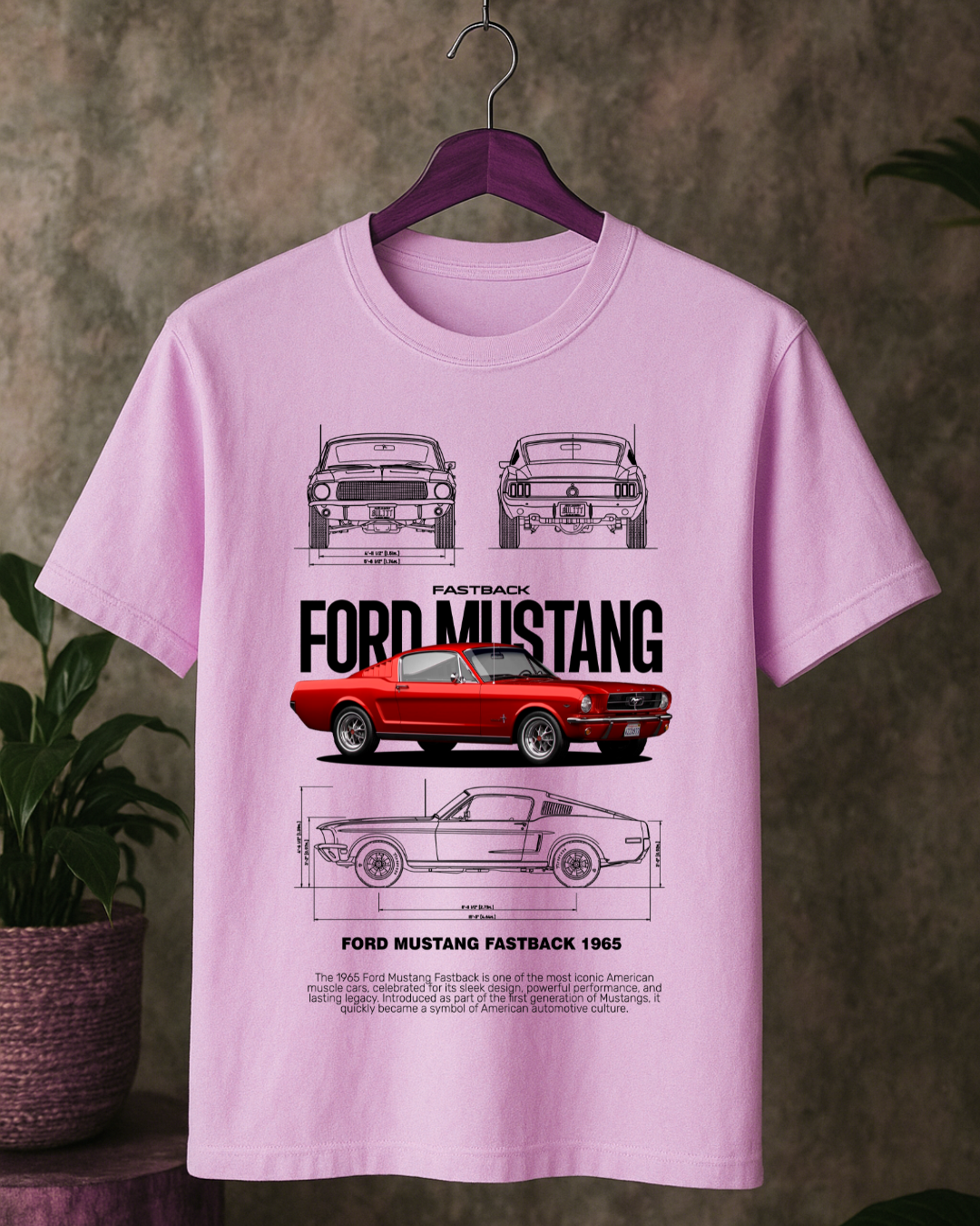 T-Shirt 1965 Mustang Oversized