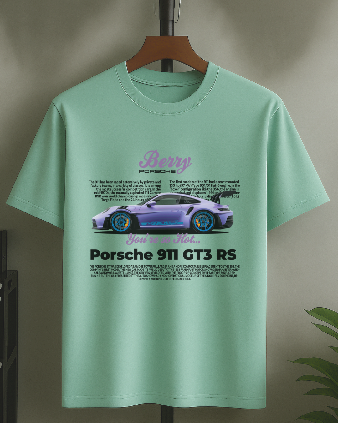 T-Shirt 911 RS Berry Oversized