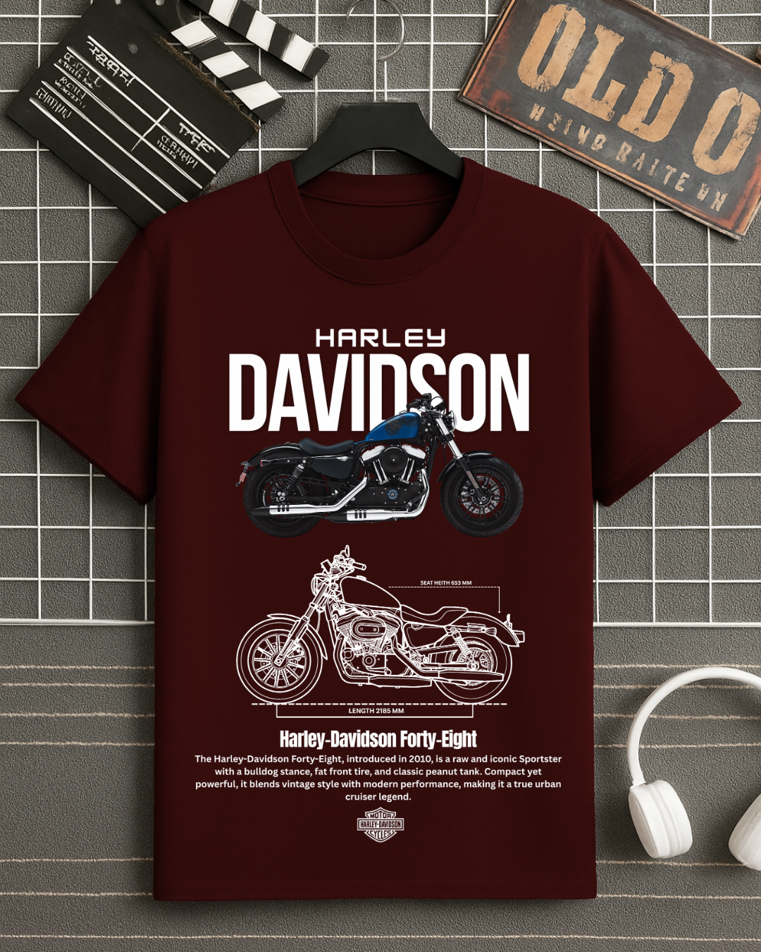 Harley 48 Classic T-Shirt Oversized