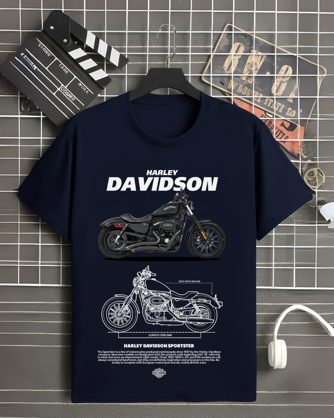 T-Shirt Harley Sportster Oversized