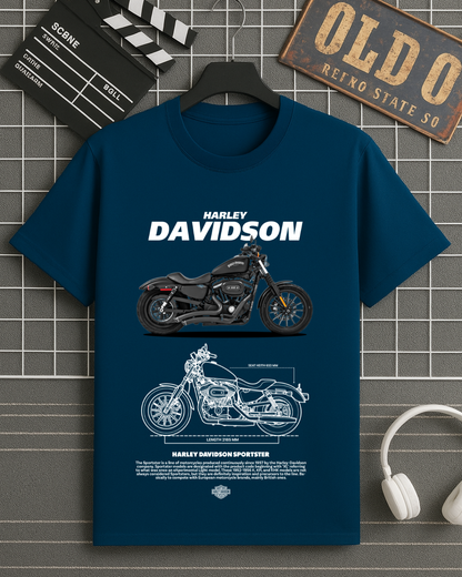 T-Shirt Harley Sportster Oversized
