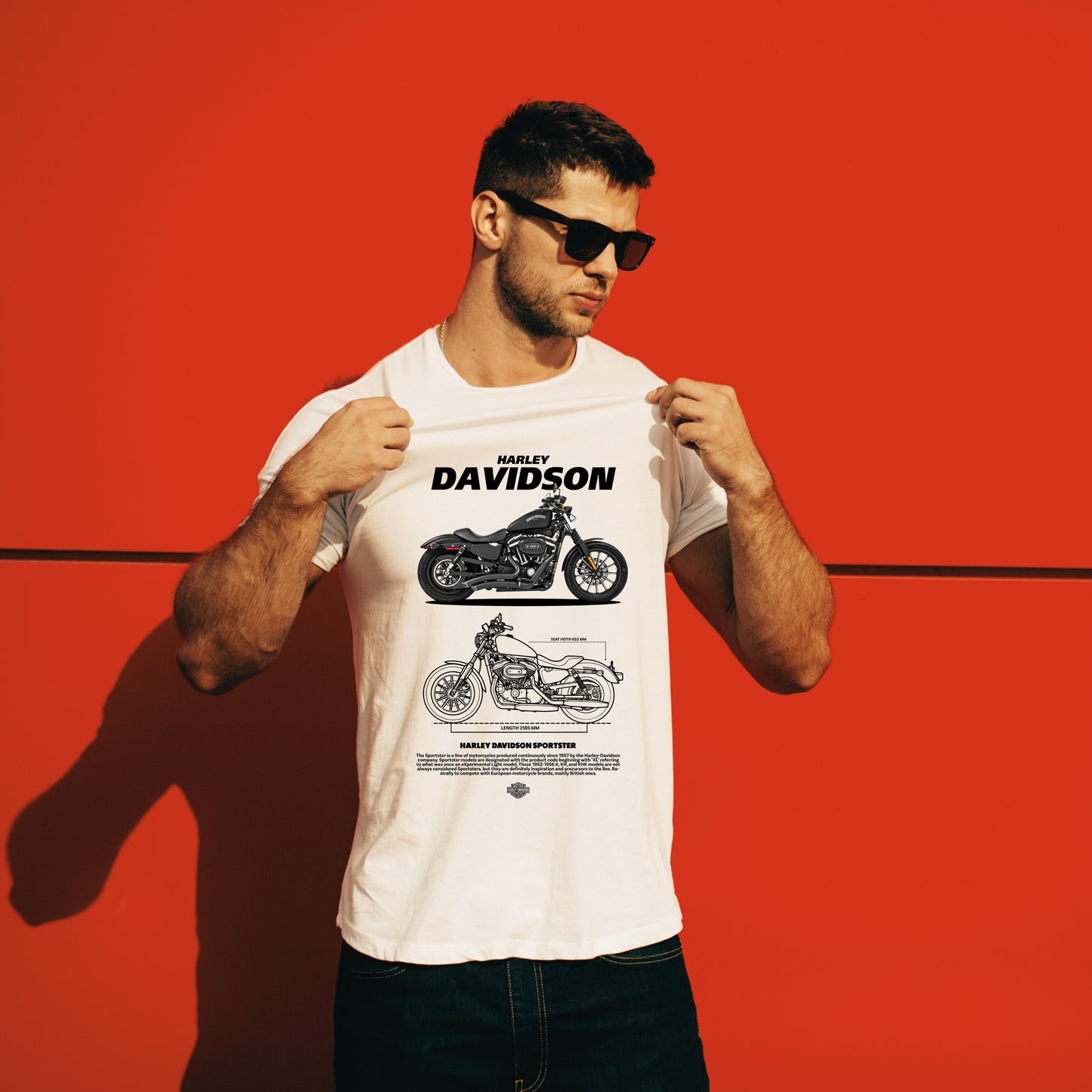 T-Shirt Harley Sportster Oversized