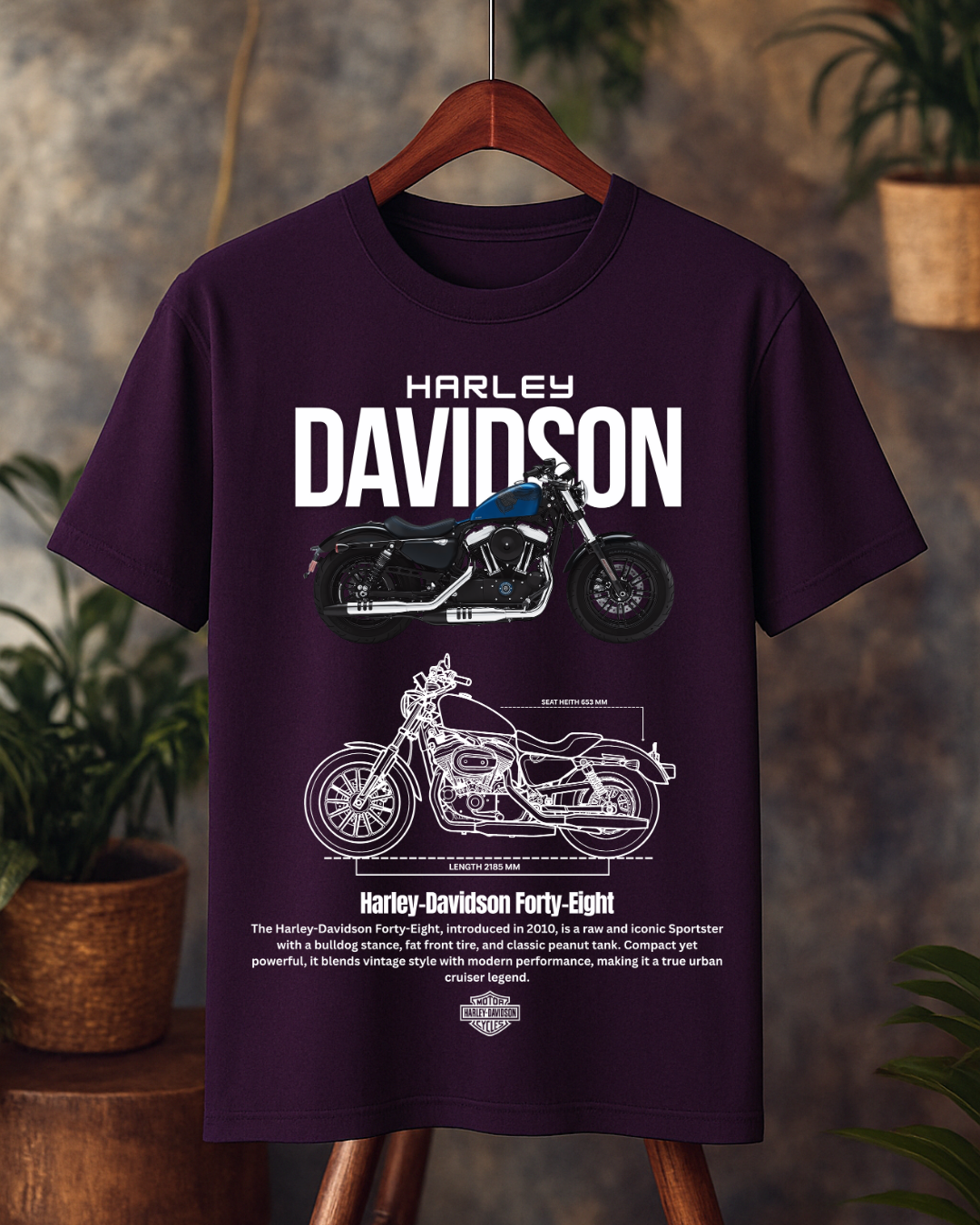 Harley 48 Classic T-Shirt Oversized