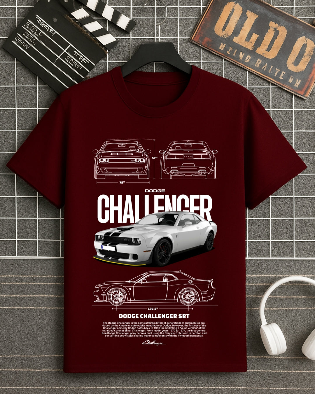 T-Shirt Challenger SRT Oversized