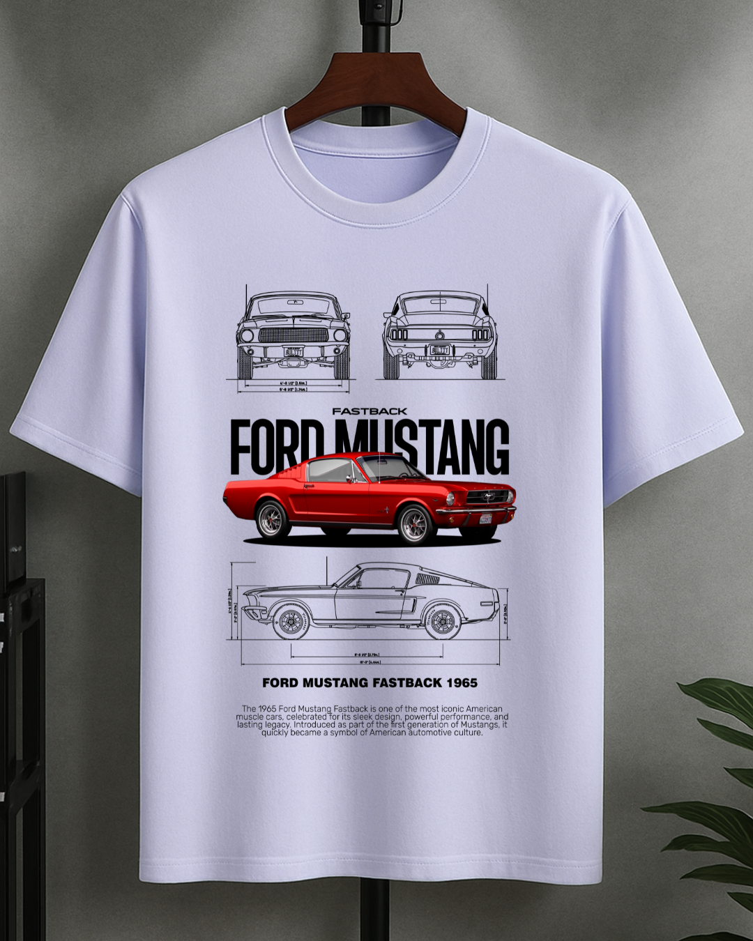 T-Shirt 1965 Mustang Oversized