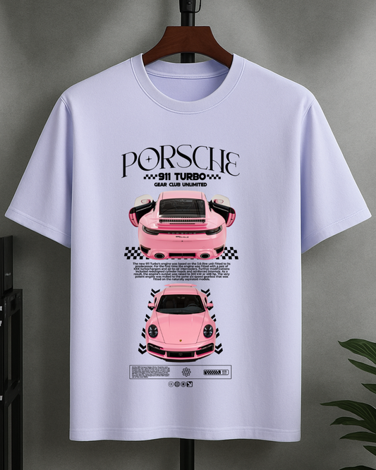 T-Shirt Pink Porche Oversized